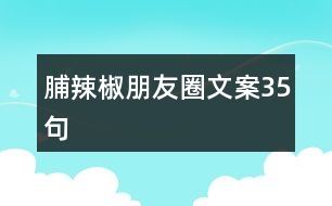 脯辣椒朋友圈文案35句