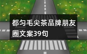 都勻毛尖茶品牌朋友圈文案39句