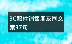 3C配件銷售朋友圈文案37句