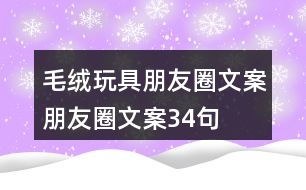 毛絨玩具朋友圈文案、朋友圈文案34句