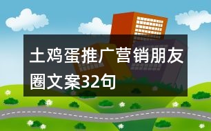 土雞蛋推廣營銷朋友圈文案32句