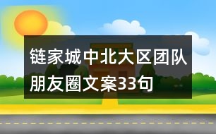 鏈家城中北大區(qū)團隊朋友圈文案33句