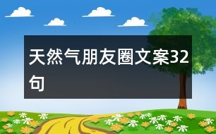 天然氣朋友圈文案32句