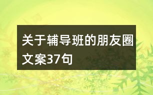 關(guān)于輔導班的朋友圈文案37句