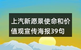 上汽新愿景、使命和價(jià)值觀宣傳海報(bào)39句