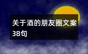 關(guān)于酒的朋友圈文案38句