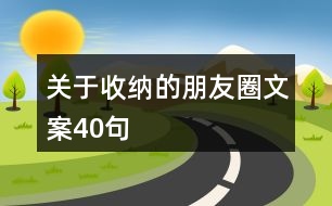 關(guān)于收納的朋友圈文案40句