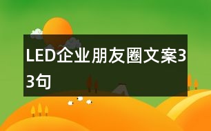 LED企業(yè)朋友圈文案33句