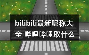 bilibili最新昵稱大全 嗶哩嗶哩取什么名字好323個