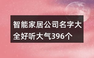 智能家居公司名字大全好聽(tīng)大氣396個(gè)