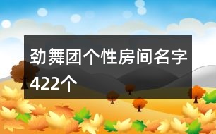 勁舞團(tuán)個性房間名字422個