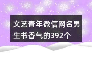 文藝青年微信網(wǎng)名男生書香氣的392個