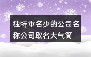 獨特重名少的公司名稱,公司取名大氣簡單明了412個