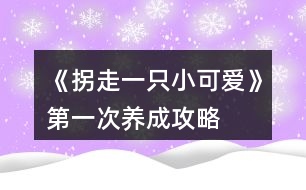 《拐走一只小可愛(ài)》第一次養(yǎng)成攻略