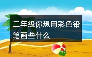 二年級你想用彩色鉛筆畫些什么