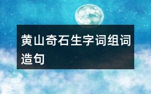 黃山奇石生字詞組詞造句