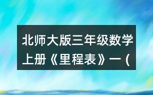 北師大版三年級(jí)數(shù)學(xué)上冊(cè)《里程表》（一） (1)填一埴。 (2)博物館到電影院一共990米，公園到電影院有多少米? (3)學(xué)校到博物館和學(xué)校到電影院哪段路程長(zhǎng)?長(zhǎng)多少米?