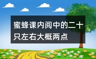 蜜蜂課內(nèi)閱中的二十只左右、大概、兩點四十分等詞中,你體會到了什么?