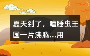 “夏天到了，瞌睡蟲王國一片沸騰...”用這開頭接龍編故事