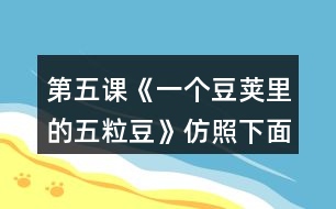 第五課《一個(gè)豆莢里的五粒豆》仿照下面的問(wèn)題清單整理大家提出的問(wèn)題，說(shuō)說(shuō)你有什么發(fā)現(xiàn)。