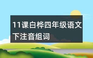 11課白樺四年級(jí)語文下注音組詞