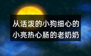 從活潑的小狗細心的小亮熱心腸的老奶奶中選一個仿寫