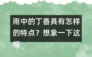 雨中的丁香具有怎樣的特點(diǎn)？想象一下這幅畫(huà)面。