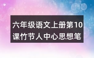 六年級語文上冊第10課竹節(jié)人中心思想筆記