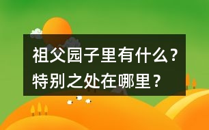 祖父園子里有什么？特別之處在哪里？