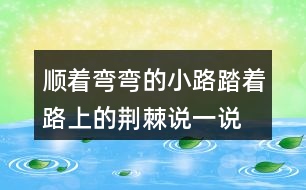 順著彎彎的小路踏著路上的荊棘說一說