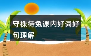 守株待兔課內好詞好句理解