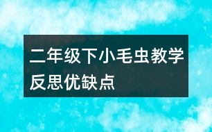 二年級下小毛蟲教學(xué)反思優(yōu)缺點