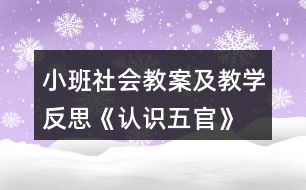 小班社會教案及教學(xué)反思《認(rèn)識五官》