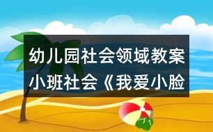 幼兒園社會領(lǐng)域教案小班社會《我愛小臉》反思