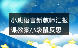 小班語言新教師匯報課教案小袋鼠反思