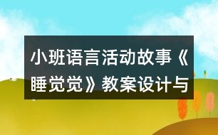 小班語言活動故事《睡覺覺》教案設(shè)計與教學(xué)反思