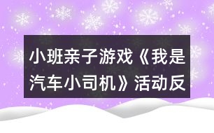 小班親子游戲《我是汽車(chē)小司機(jī)》活動(dòng)反思