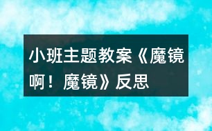 小班主題教案《魔鏡?。∧хR》反思