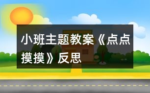 小班主題教案《點點摸摸》反思