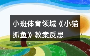 小班體育領(lǐng)域《小貓抓魚》教案反思