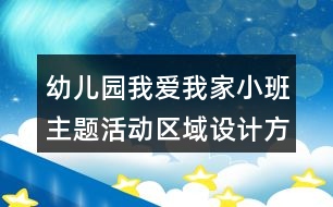 幼兒園我愛我家小班主題活動區(qū)域設(shè)計方案