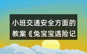 小班交通安全方面的教案《兔寶寶遇險(xiǎn)記》教學(xué)設(shè)計(jì)反思