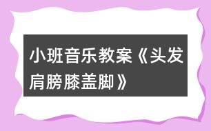 小班音樂教案《頭發(fā)、肩膀、膝蓋、腳》