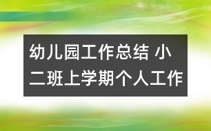 幼兒園工作總結(jié) 小二班上學(xué)期個人工作總結(jié)