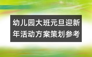 幼兒園大班元旦迎新年活動方案策劃（參考用）