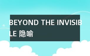 BEYOND THE INVISIBLE （隱喻）