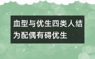 血型與優(yōu)生：四類人結為配偶有礙優(yōu)生