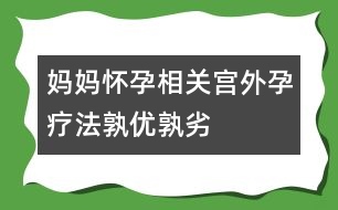 媽媽懷孕相關：宮外孕療法孰優(yōu)孰劣