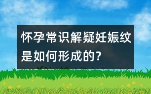 懷孕常識解疑：妊娠紋是如何形成的？