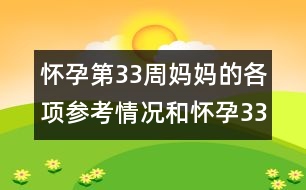 懷孕第33周媽媽的各項(xiàng)參考情況和懷孕33周寶寶的情況